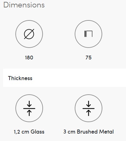 Table Flower Size